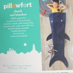 Navy Shark Tail Blanket (one left)